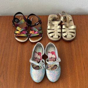 Toddler Girls shoe size 10 sandal bundle | miniMIA, Zara, Disney.